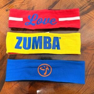 Zumba Reversible Wide Headbands Set (Set of 3)